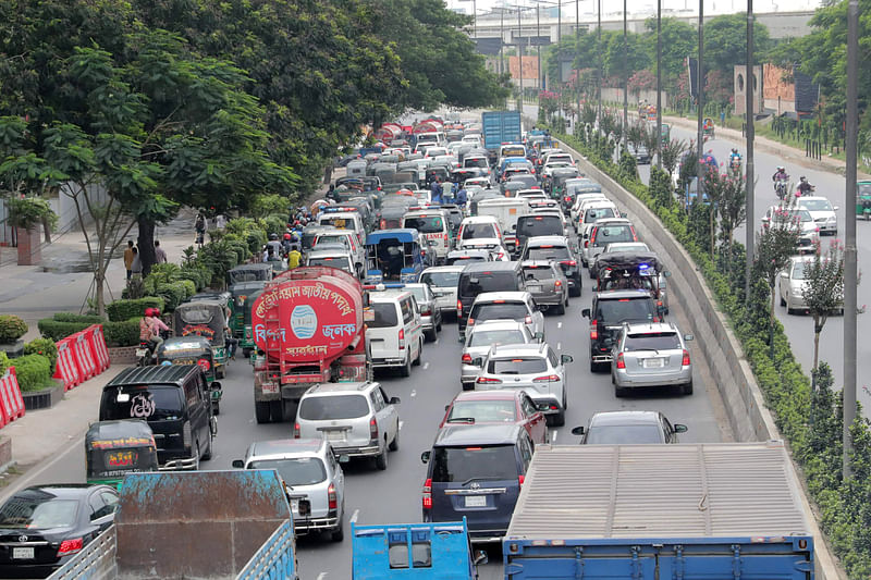 Traffic movement increases as curfew was relaxed for a few hours on 23 July 2024